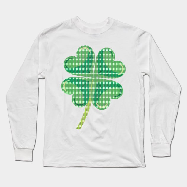 Dots clover patricks day Long Sleeve T-Shirt by AsKartongs